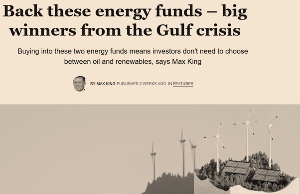 clipped picture of an article describing the winners of the energy crisis 2026